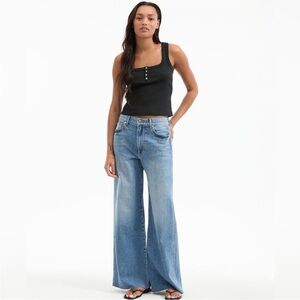 Veronica Beard Medium Light Blue Wide Leg Jeans
